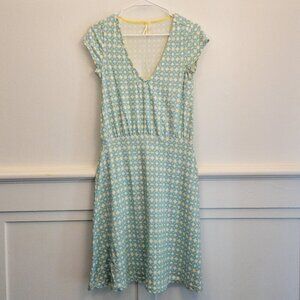 Fossil Vintage-Inspired Geometric Print Midi Dress – Size M